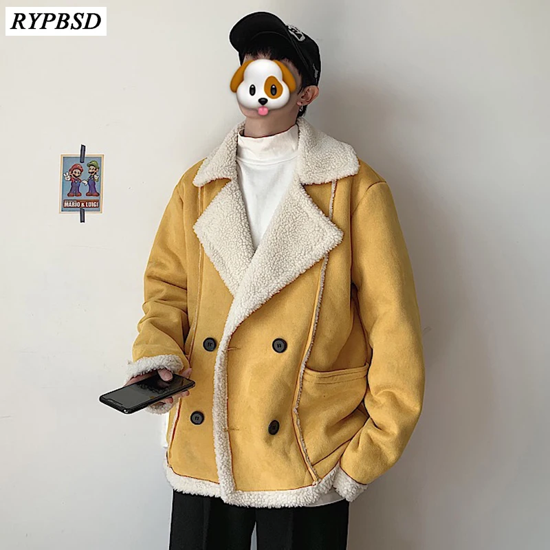 Men Fur Coat Faux Jacket Warm Winter 2019 New High Quality Thicken Fur Lamb Coat Wool Men Tide Brand Loose Fur Wool Coat Men Men Fur Coat Faux Jacket Warm Winter 2019 New High Quality Thicken Fur Lamb Coat Wool Men Tide Brand Loose Fur Wool Coat Men