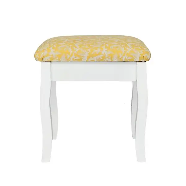 

Dresser Part Golden Seat Soft Dressing Stool White Chic appearance, novel design and fine workmanship