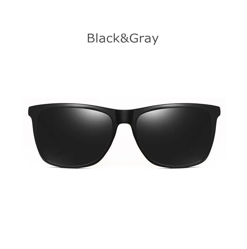 Винтажные Поляризованные солнцезащитные очки для мужчин и женщин, солнечные очки для вождения, высокое качество, солнцезащитные очки UV400 - Цвет линз: Gray