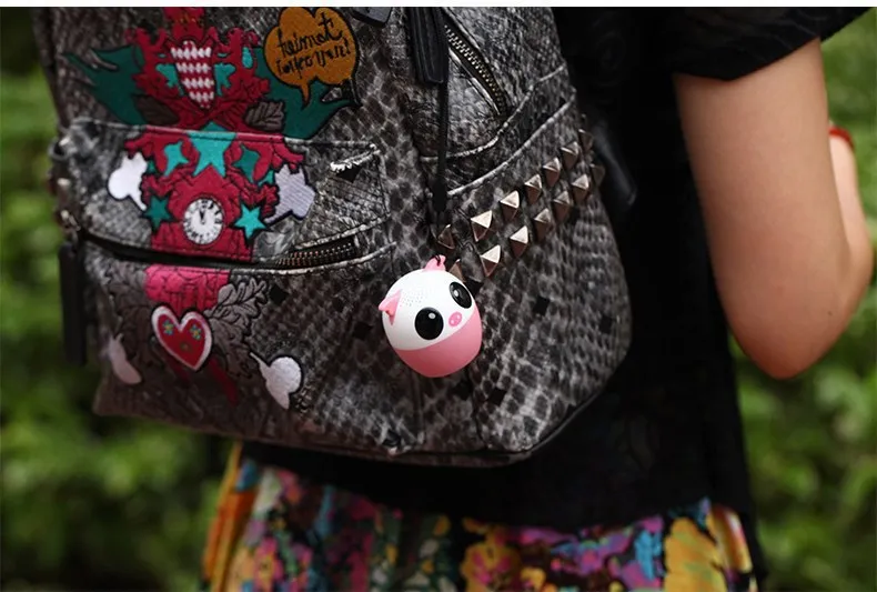 מיני חמוד בעלי החיים Bluetooth רמקול נייד קריקטורה חיצוני מוסיקה נגן Stero קטן Loundspeakers תמיכה עצמי טיימר דיבורית