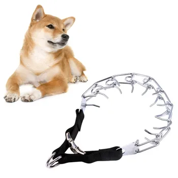 

1Pcs Pet Dog Chain Training Collar Prong Choker Collars Pet Iron Metal Choke Neck Affordable Personality Fashion Comfortable