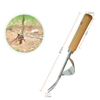 

Stainless Steel Hand Weeder Weeds Digging Puller Forked Head Weeds Remove Shovel Gardening Trimming Tools J99Store