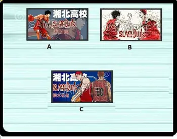 

SLAM DUNK Hanamichi Sakuragi Rukawa Kaede Print Patch Badge Hook & Loop 9x5cm