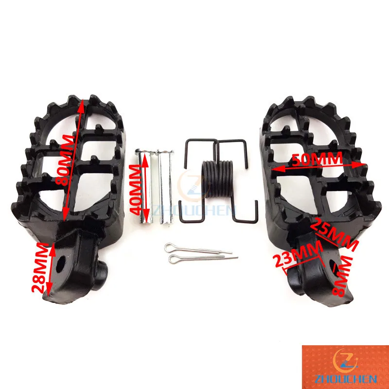 Алюминиевая Подставка для ног Подножки для XR50R CRF50 CRF70 CRF80 CRF100F яма Байк мотоцикл мотокросс