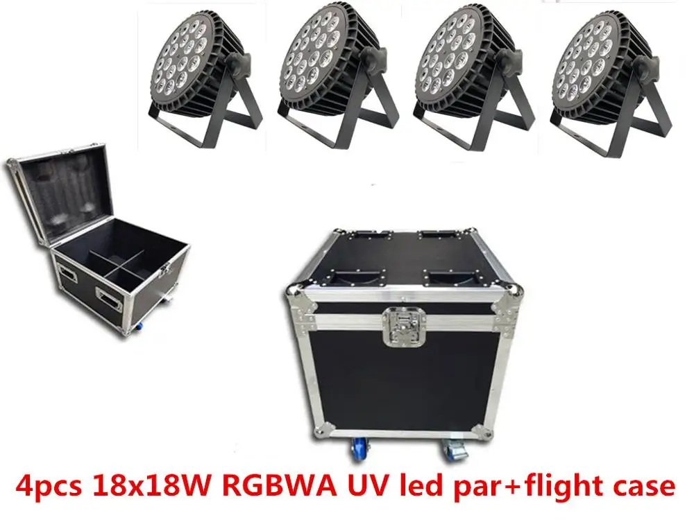 

LED Par Light with Flightcase 18x18W RGBWA UV 6in1 18x15W RGBWA 5in1 18x12w LED Rgbw LED Wash Lights