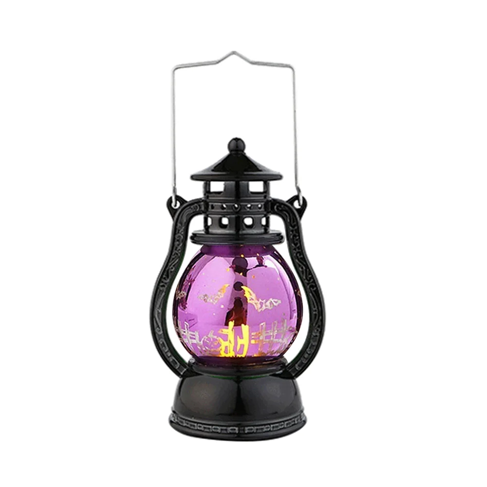 Хэллоуин масляная лампа оранжевый мерцающий фестиваль креативная батарейка признание для ведьмы свет Прямая