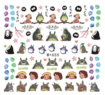 

Nail Sticker Water Tranfer Decals Nails Art Slider Cartoon My Neighbor Totoro Designs Decoration Stickers Manicure Foil Wraps