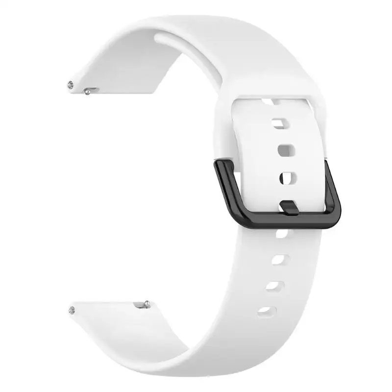 Мягкий силиконовый сменный спортивный ремешок для samsung Galaxy Watch Active 2 40 мм 44 мм L ремешок на запястье аксессуары Прямая поставка - Цвет ремешка: White