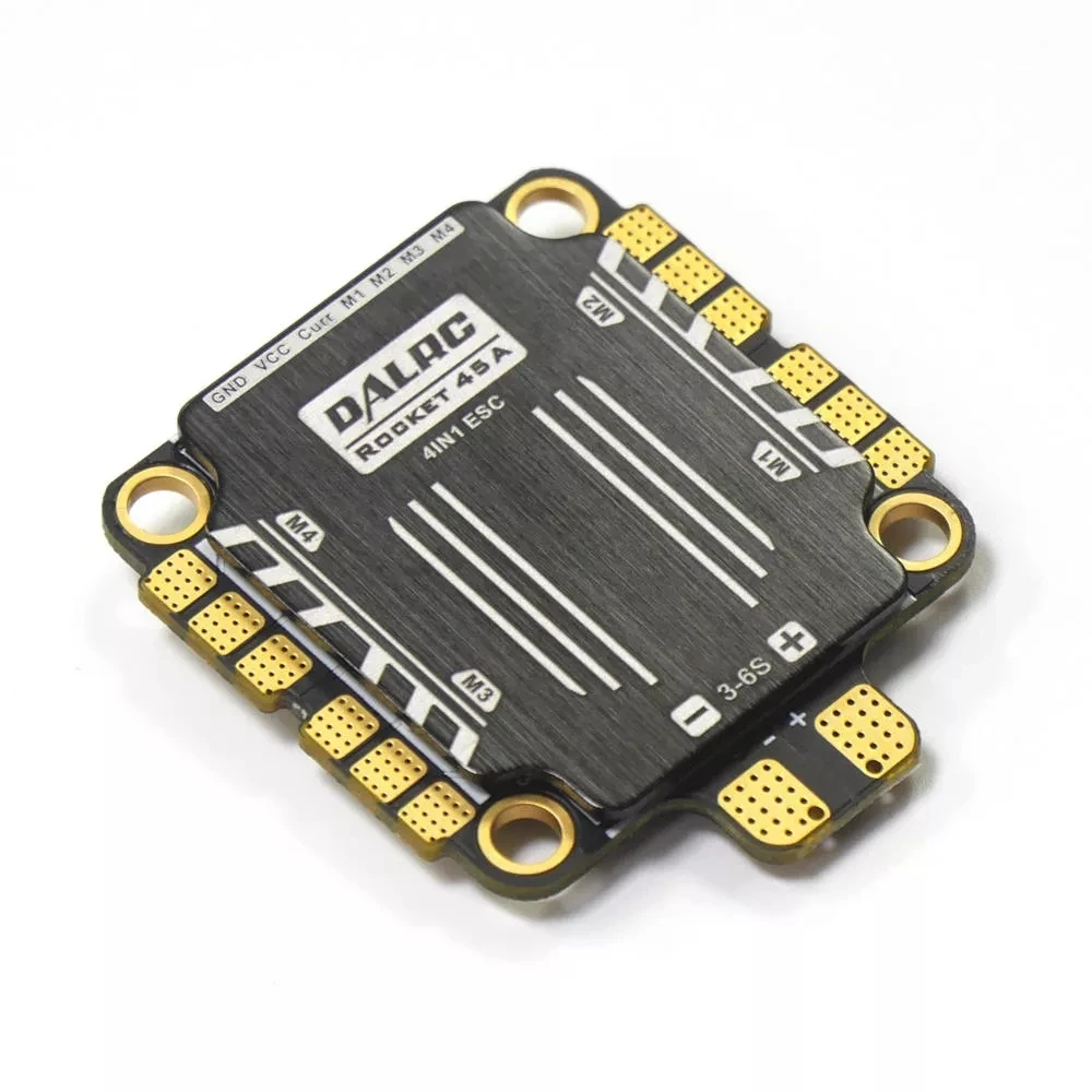 30,5*30,5 мм DALRC ракета 45A 4 в 1 ESC 3-6S BLheli32 поддержка DShot1200 STM32f051 FPV Бесщеточный ESC& DALRC F722 DUAL FC