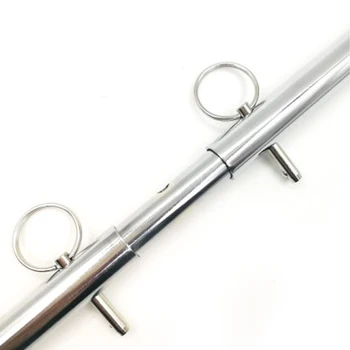 Removable Stainless Steel Spreader Bar for Sex Hand Cuffs Ankle Cuffs BDSM Slave Cosplay Costumes Bondage Set 18 Adults Sex Toys 4