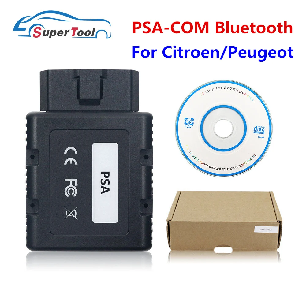 Для Citroen для peugeot PSA-COM диагностический инструмент Bluetooth для Renault-COM для ECU/Key программирование Замена для Renault Can Клип - Цвет: PSA-COM BT