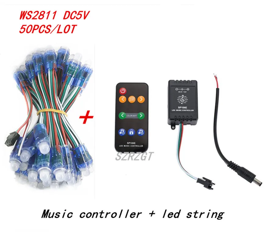 WS2811 RGB светодиодный модуль IP68 Водонепроницаемый DC5V полный Цвет пиксельный