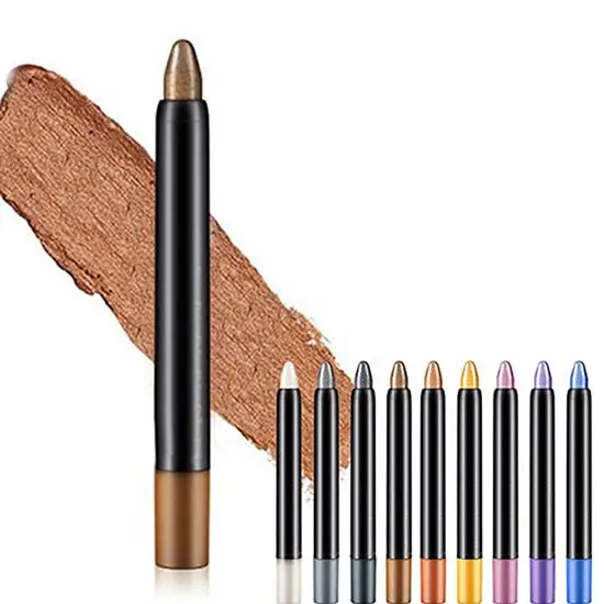 Beauty Eyes Makeup Eye Shadow Liner Waterproof tools Eyeshadow Sticker Cosmetics Long Lasting Pencil Highlighter | Красота и здоровье