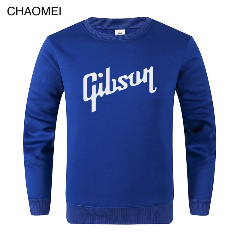 2019 Толстовка Gibson с круглым вырезом пуловер Мужская Осенняя флисовая толстовка