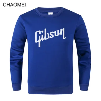 

2019 O-Neck Gibson Sweatshirt Pullover Men Autumn Fleece hoody GIBSON Cotton Long Sleeve Male Hoodies Sweatshirts C36