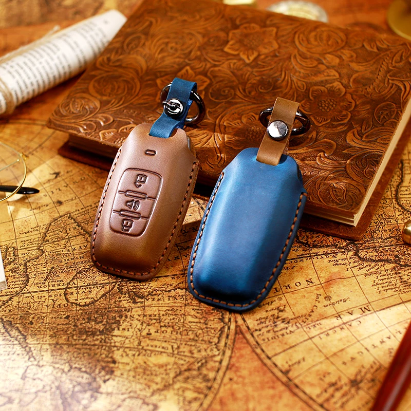 

NEW leather key case cover keychain for Great Wall Haval/Hover button 3-4 Coupe H1 H2 H6 H7 H4 H9 F5 F7 H2S C50 Car-covers