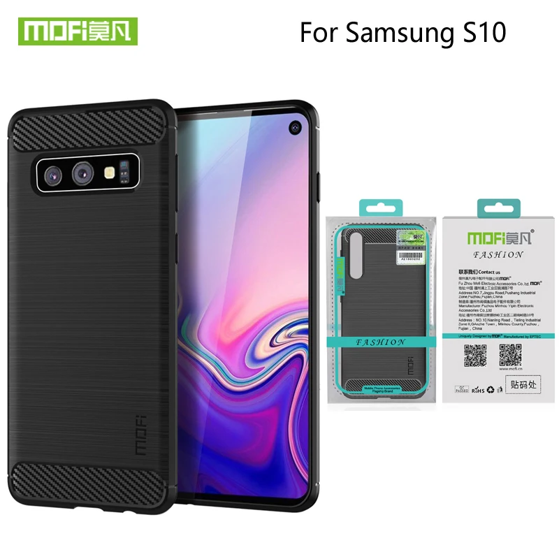 MOFI для samsung Galaxy S10 чехол силиконовый чехол мягкий TPU чехол для Galaxy S10 задняя крышка защитный экран ударопрочный чехол для телефона