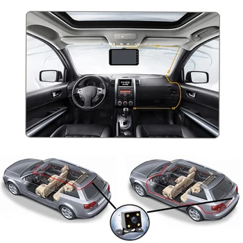 

4 inch 1080P Car Motion Detection DVR Dual Lens Dash Cam Video Camera Recorder Loop Recording Night