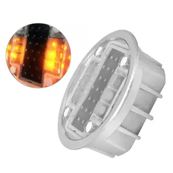 

24V 6 LED Aluminum Road Stud Warning Light Outdoor Garden Driveway Lamp