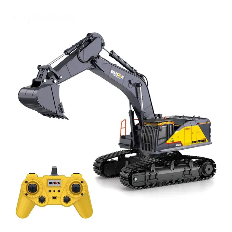 

1:14 Scale Excavator 592 RC Alloy Excavator 22ch Radio-controlled Bulldozer Simulation Engineering Excavator Vehicle Toy Model