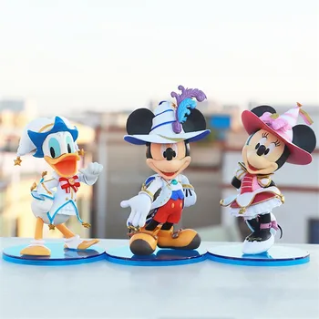 

Disney Mickey Mouse Clubhouse Minnie Mickey Donald Duck Circus Costume Figurine PVC Action Figure Collection Model Toy X5004