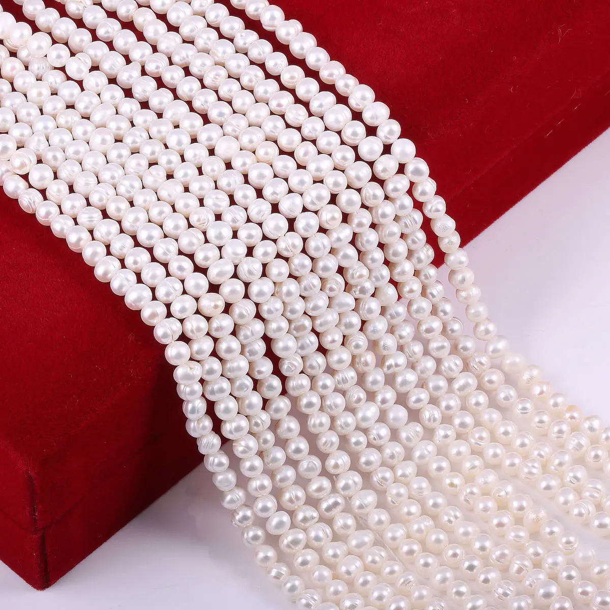 Natural Freshwater Pearl Beads High Quality Real Pearls Loose for Jewelry Making Bracelet DIY Necklace Accessories 5-6mm | Украшения и