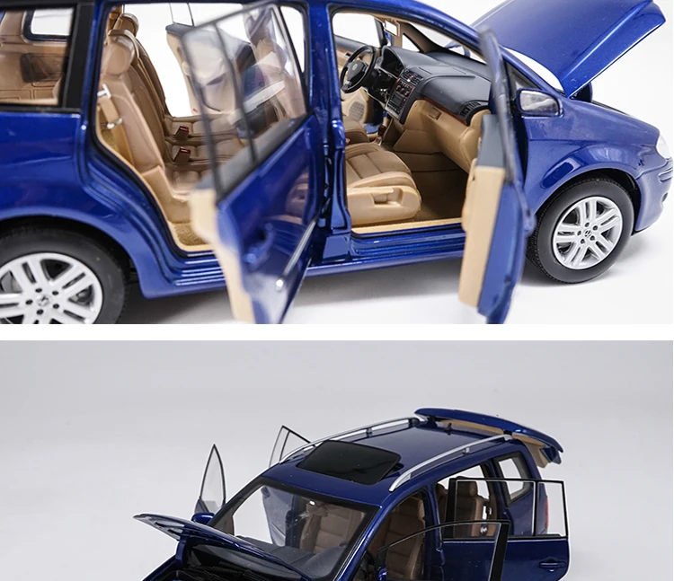 Высокая тщательная 1:18 VW TOURAN MPV сплав модель автомобиля статические металлические модельные автомобили оригинальная коробка для подарков коллекция