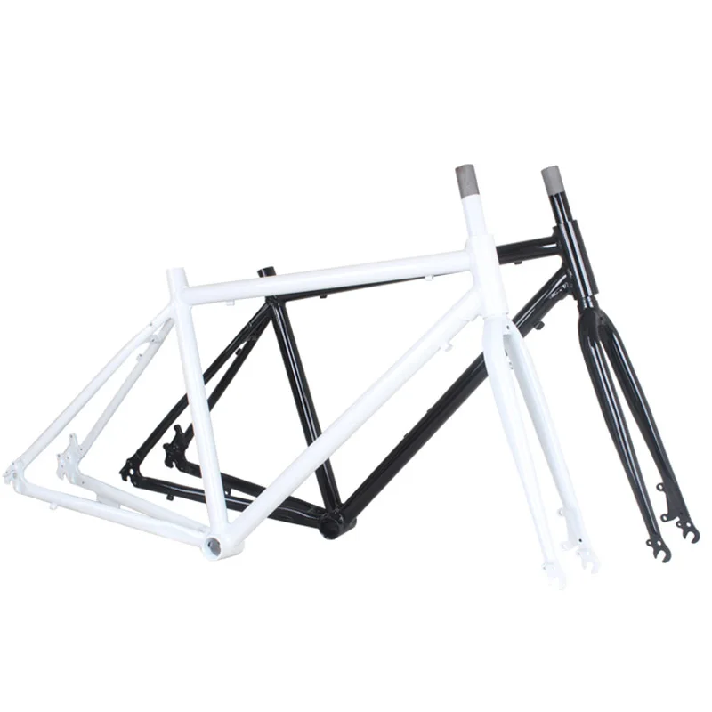 700c Road Bike Frame 6061 Aluminum Alloy High Carbon Steel Front Fork