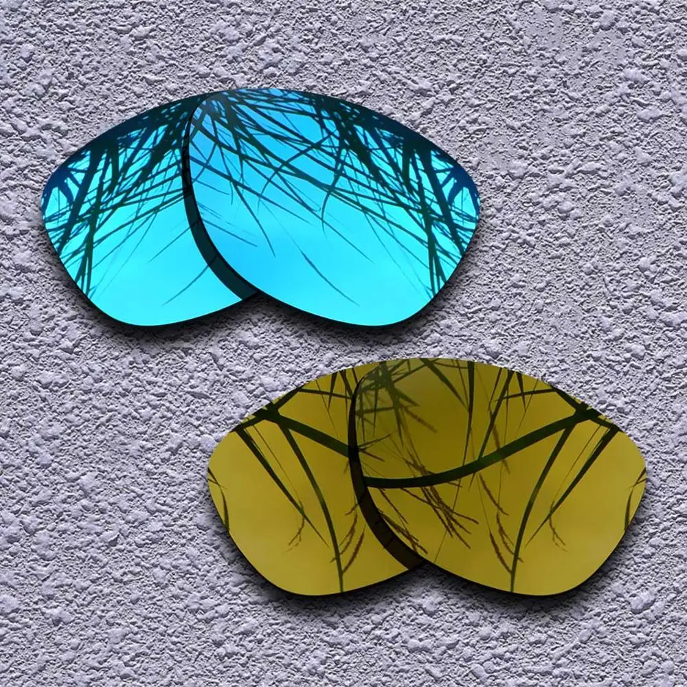 2 пары поляризованных сменных линз для солнцезащитных очков Oakley Frogskins-несколько вариантов - Цвет линз: Blue-Copper