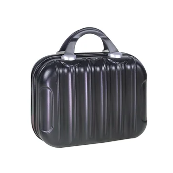 

14inch Vanity Case Portable Waterproof Vertical Striped Large Capacity Travel Organizer Cosmetic Bag Luggage Suitcase Practical