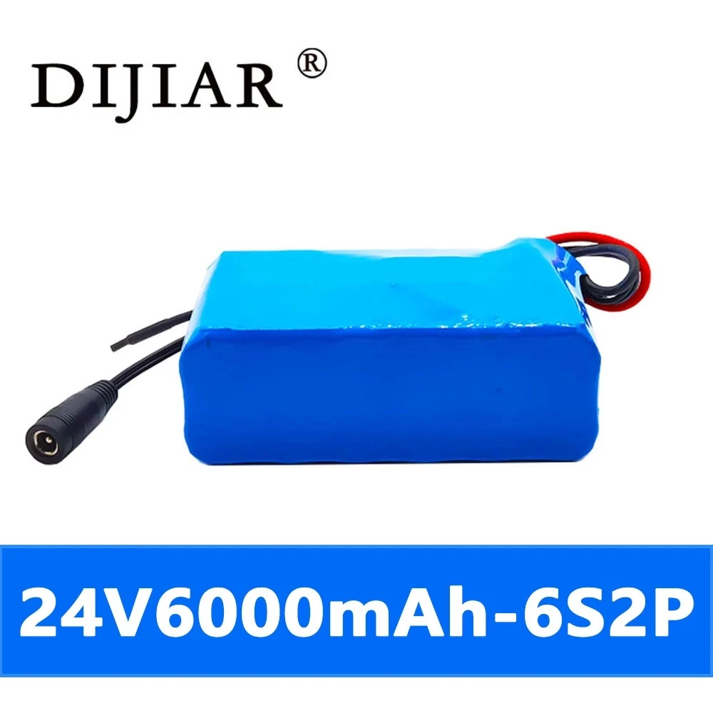 Аккумуляторная батарея Dijiar 24 В 6 Ач 6S2P 25 2 в 18650 мАч | Электроника