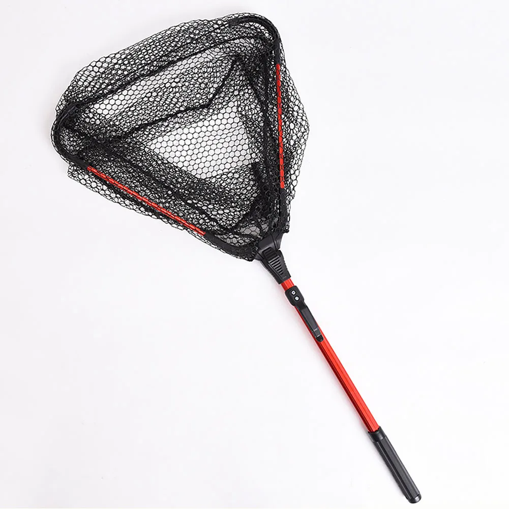 

For Fly Fishing Telescoping Pole Aluminum Alloy Fishing Net Retractable Foldable Landing Net