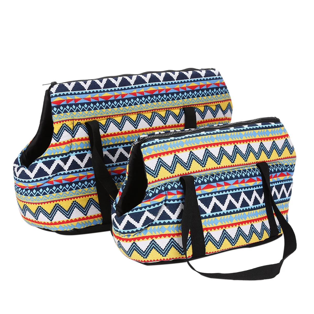

Pet Dog Sling Carrier Breathable Mesh Travel Safe Sling Bag Carrier for Dogs Cats Geometric Print Pet Carrier Airline Approved
