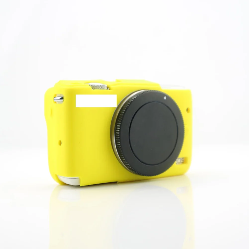 Yellow M10 Кожаный противоударный чехол, водонепроницаемый чехол для камеры, модный защитный силиконовый чехол с защитой от царапин для Canon M6 M10 M50 - Цвет: Yellow M10