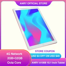 ANRY 10 zoll Tablet Pc MTK6737 Octa Core Android 8,1 2GB RAM 32RGB ROM Phablet IPS Bildschirm 4G anruf Tab