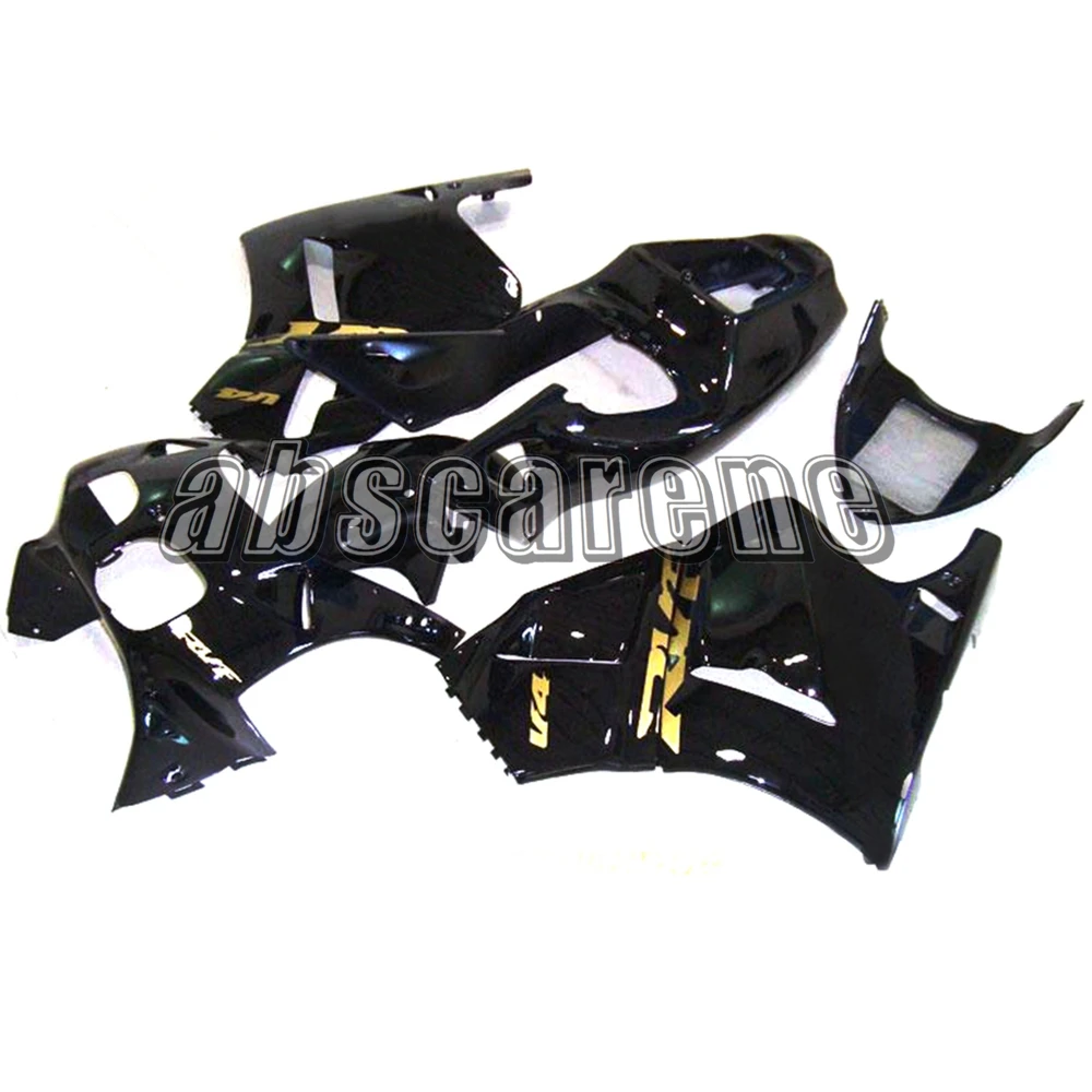 Выполните Обтекатели для Honda RVF400R NC35 V4 1993 1994 1995 1996 1997 1998 RVF400R NC35 V4 93 94 95 96 97 98 ABS глянцевый черный