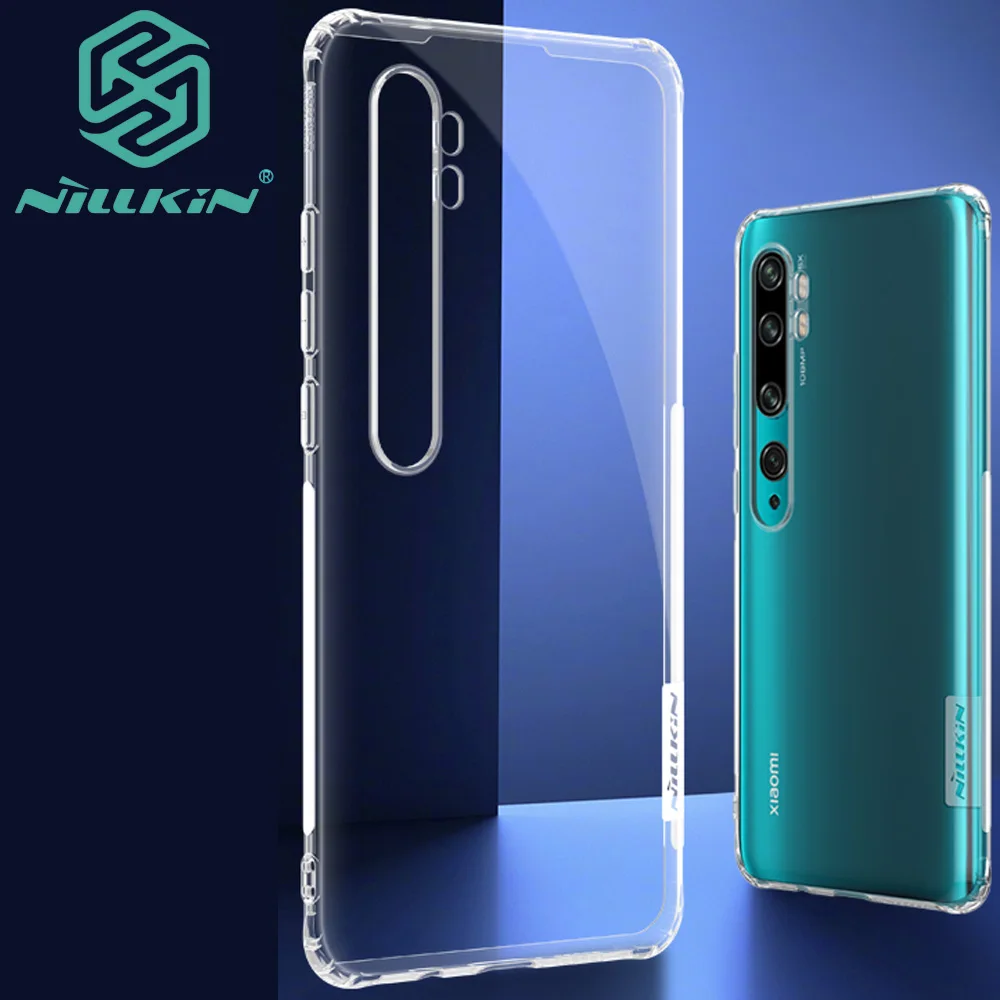 Прозрачный чехол Nillkin Nature из ТПУ Для Xiaomi Mi Note 10 Pro Mi10 | Мобильные телефоны и