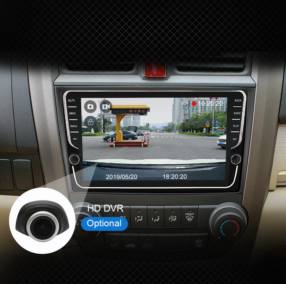 Eunavi ips Универсальный " 2 Din Android 9,0 автомобильный Радио Стерео gps навигация головное устройство рулевое колесо управление 1024*600 сенсорный экран