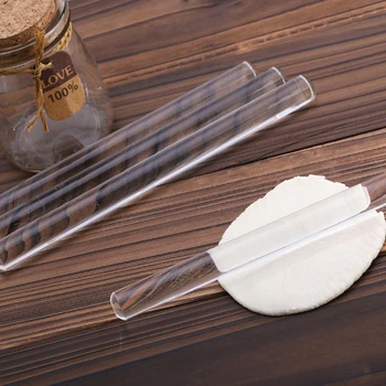 

1PC Fondant Rollers Transparent Cake Cookies Roller Pastry Cake Tools Non-stick Acrylic Rolling Pins 20x2cm