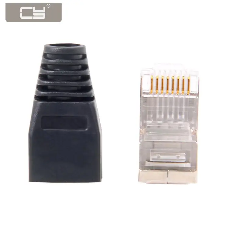 

CYDZ 10pcs/lot Metal Shield RJ45 RJ-45 8P8C Network CAT CAT5E Modular UTP STP Plug Connector