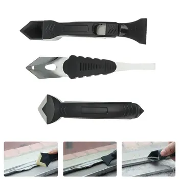 

7PCS Caulking Tools Kit Sealant Finisher Smooth Scraper Grout Tools Set Glue Nozzle Tile Dirt Tool Remover Spatula Glue Shovel