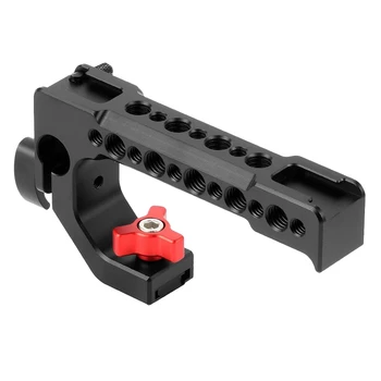 

Camera Handle Top Handle Cheese Handle DSLR Camera Cage Top Handle 15mm Rod Hole Cold Shoe Hot Shoe 1/4 Inch 3/8 Inch