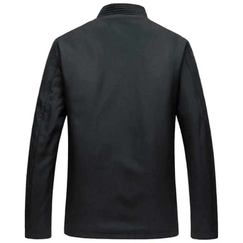 Dragon Jacket Men Chinese Dragon Shirt Mens Chinese Jackets Wing Chun Clothing Mandarin Collar Suit Man Coat Thick Winter
