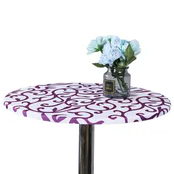 60 см круглые подходящие Простые Вечерние пылезащитные Чехлы для стола эластичные защитные домашние уличные столовые скатерти моющиеся