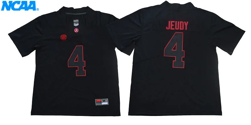 Новое поступление высокое качество NCAA Jeudy#4 футболка колледжа Джерси S-XXXL - Цвет: 2