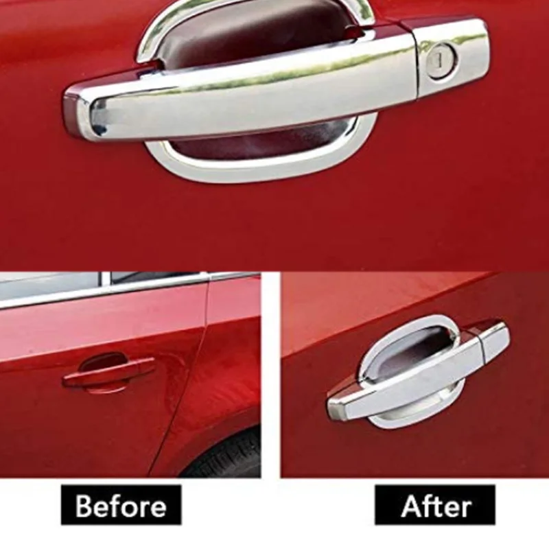 Подходит для hyundai Tucson 2005-2010 хромированная дверная ручка Крышка+ Чаша отделка