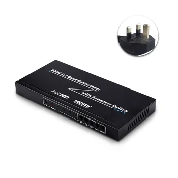 

Seamless 4 In 1 Out Office DNF KVM Switches 4K 2.5K Multi-Viewer Switcher Display Computer Accessory Sharing Picture Splitter