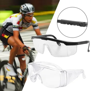 

Foldable Adjustable Anti-Virus Safety Goggles Anti-Sneeze Liquid Eye Protection Anti-Droplets Windproof Lab Glasses Clear Lens