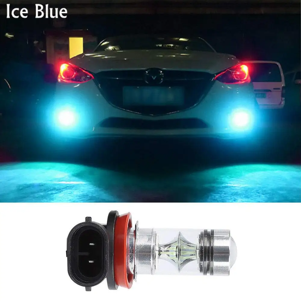 Супер brillante H11 светодиодный Faros antiniebla 2000 lumenes Azul hielo Bombilla H11LL H8LL H8 H16 | Автомобили и