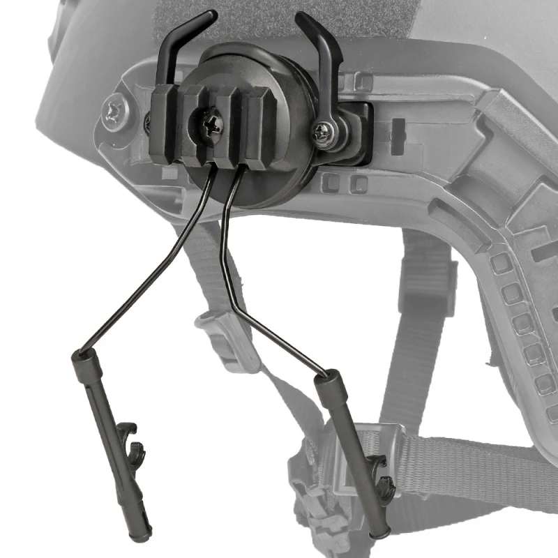 3 Colors Tactical Headset Stand Headphone Rail Adapter Mount Stand For 19 21mm Helmet Rail Helmet Accessories